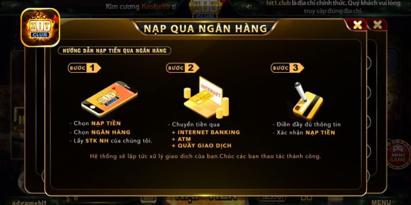 Lưu ý khi giao dịch nạp tiền tại cổng game 